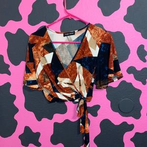 Tie side formal shirt